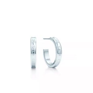 Tiffany & Co. 1837 Silver Hoop Earrings